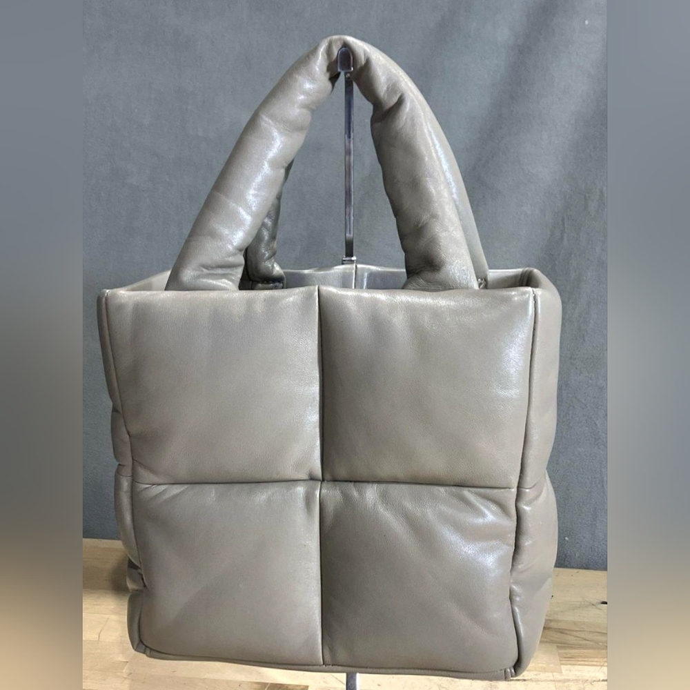 STAND STUDIO Rosanne Leather Puffy Bag Pillow Quilted Crossbody New *read* - Picture 3 of 14